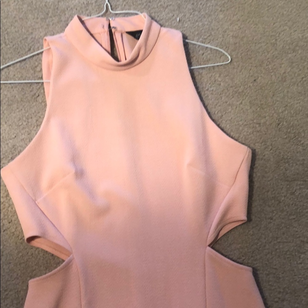 Light pink cut out dress